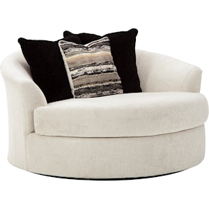 Ashley Furniture Cambri Oversized Round Swivel Chair | A1 Furniture