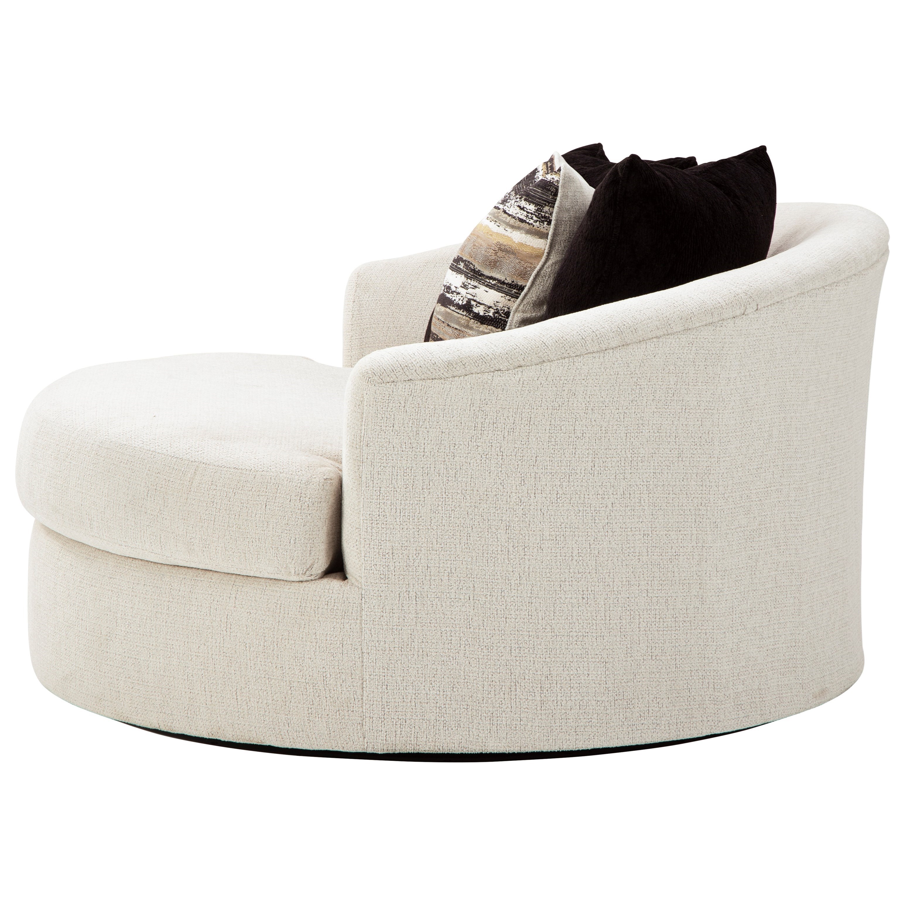 Cambri oversized round swivel on sale chair