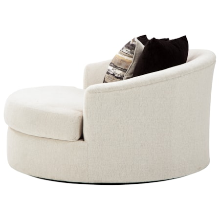 Oversized Round Swivel Chair