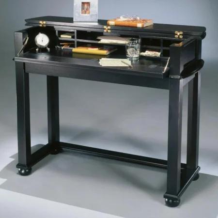 Accent Desk with Fold Back Front and Fold Out Writing Surface