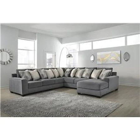 4 Piece Grey Sectional