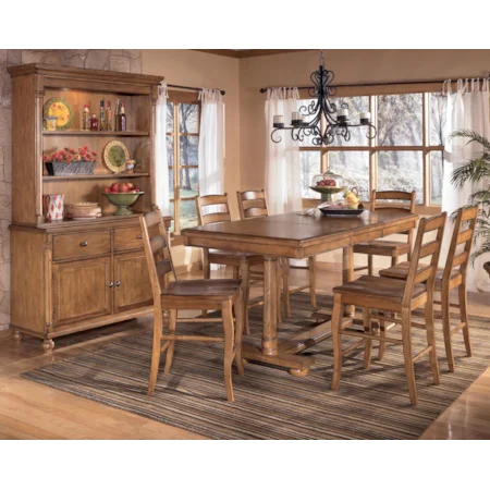 7 Pc. Counter Height Table & Bar Stool Set