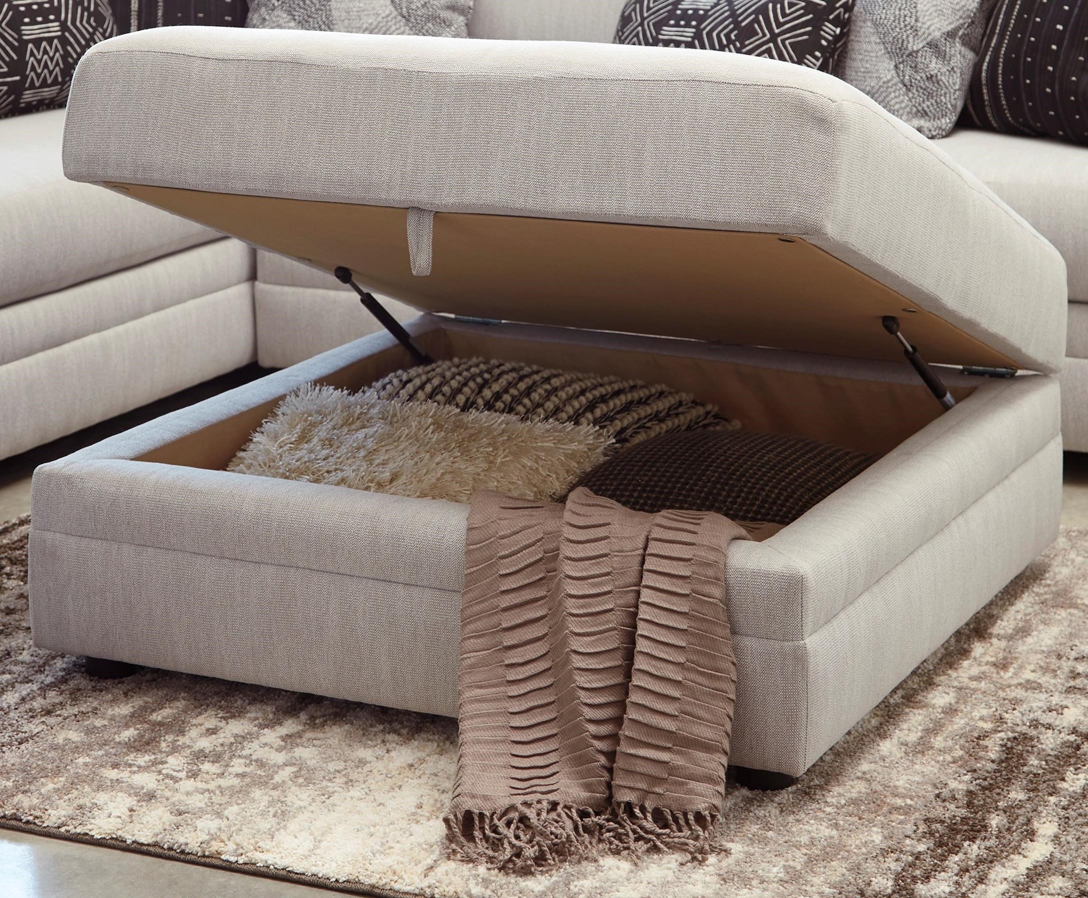 Ashley furniture storage top ottoman