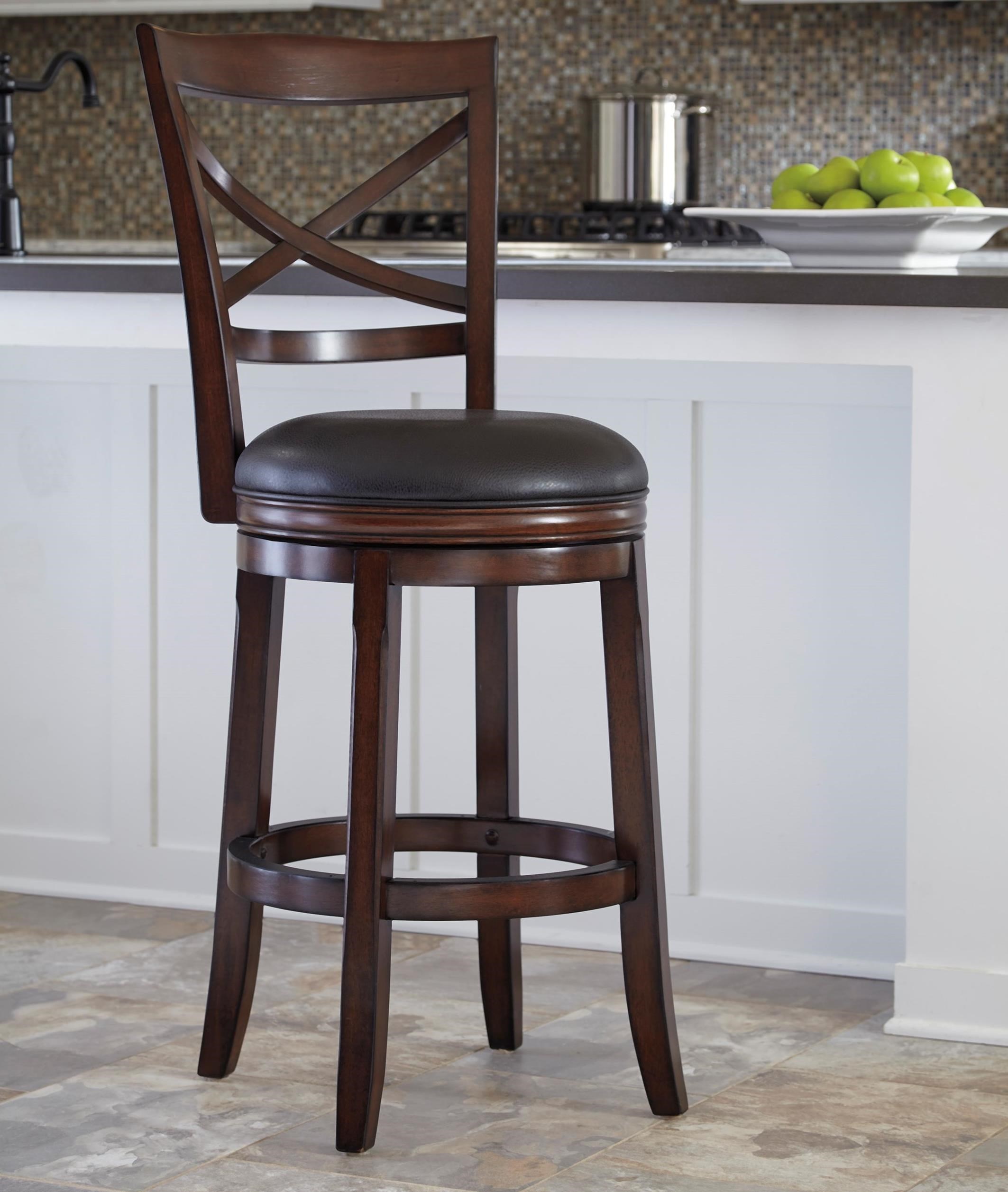 Ashley north shore upholstered swivel bar stool clearance