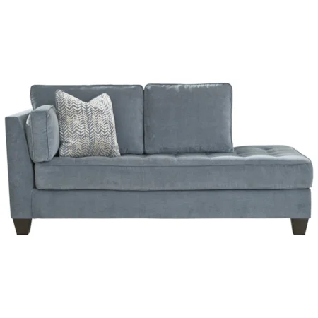 LAF Corner Chaise with Tufted Seat Cushion