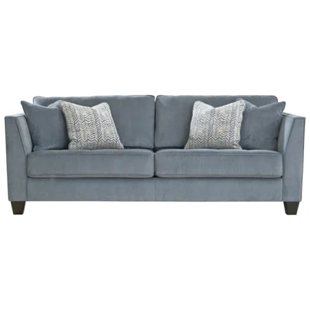 Queen Sofa Sleeper with Memory Foam Mattress & Tufted Seat Cushions