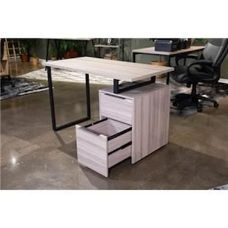 48" Home Office Desk with File Drawer