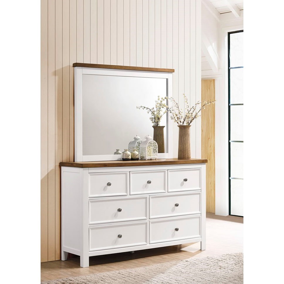 Ashley furniture dresser with mirror top