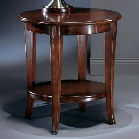 Traditional Side Table with Tapered Legs