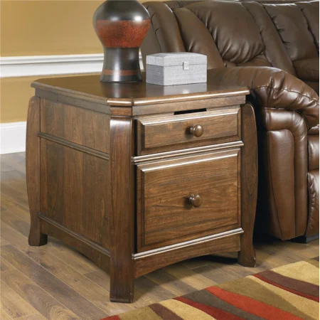 Square Work Center End Table
