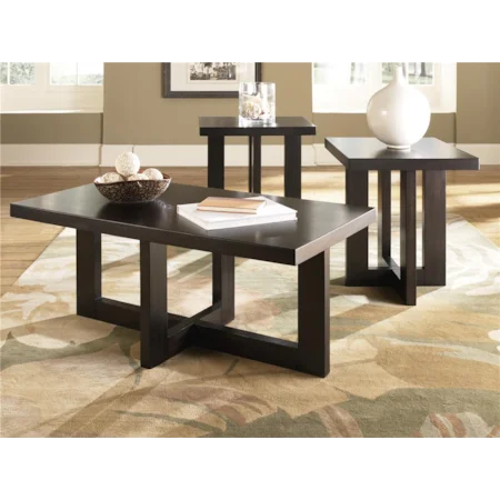 1 Cocktail Table and 2 End Tables