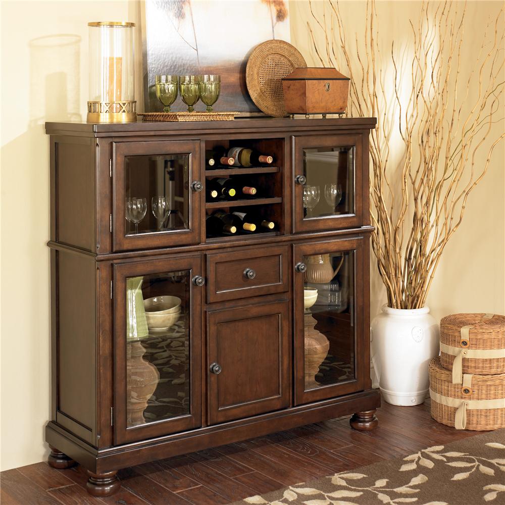 Ashley Furniture Porter D697 76 Server with Storage Cabinet Van