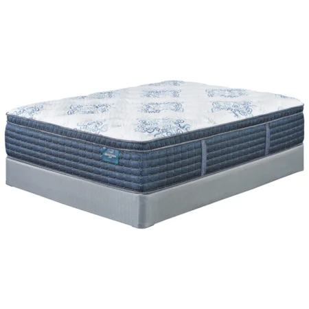 Twin 17" Euro Top Pocketed Coil Mattress and Foundation