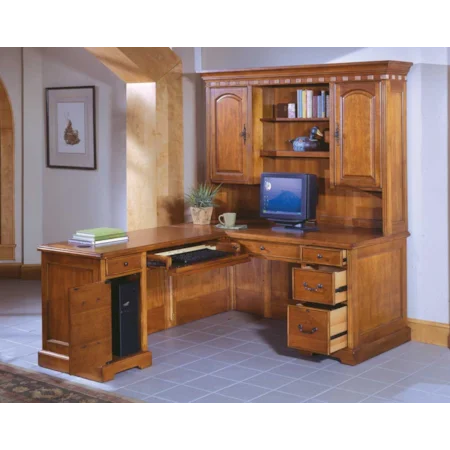 Return Desk w/Hutch
