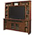 Aspenhome Alder Grove Entertainment Wall Unit with 4 Doors and Hutch Shelving