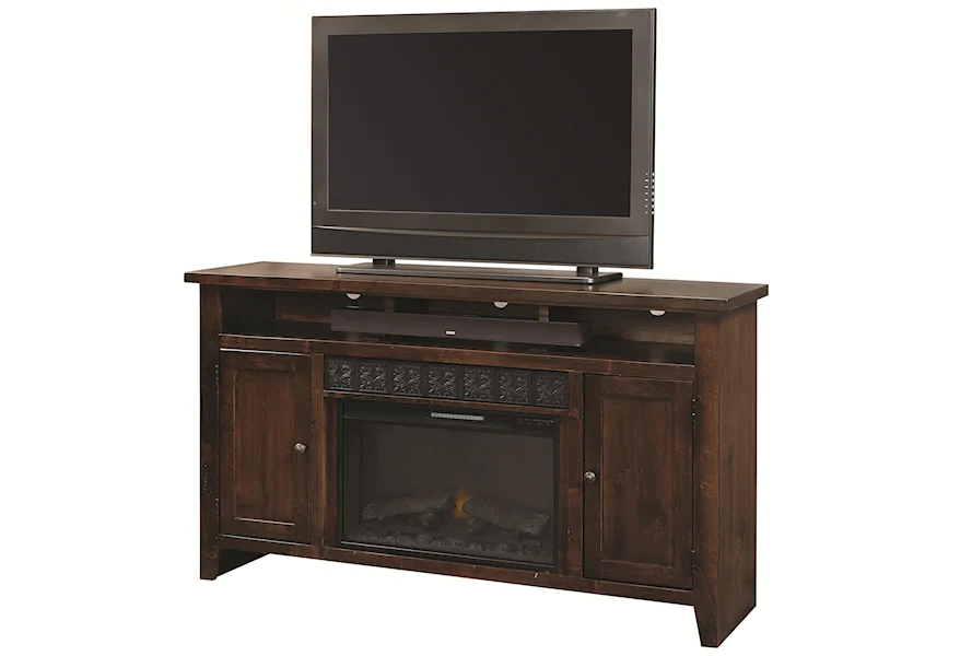 Alder Grove 63" Fireplace Console by Aspenhome at Z & R Furniture