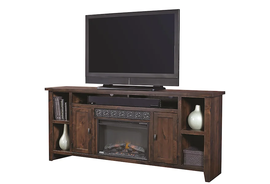 Alder Grove 84" Fireplace Console by Aspenhome at Z & R Furniture