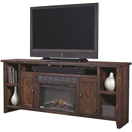 84" Fireplace Console with Soundbar Area