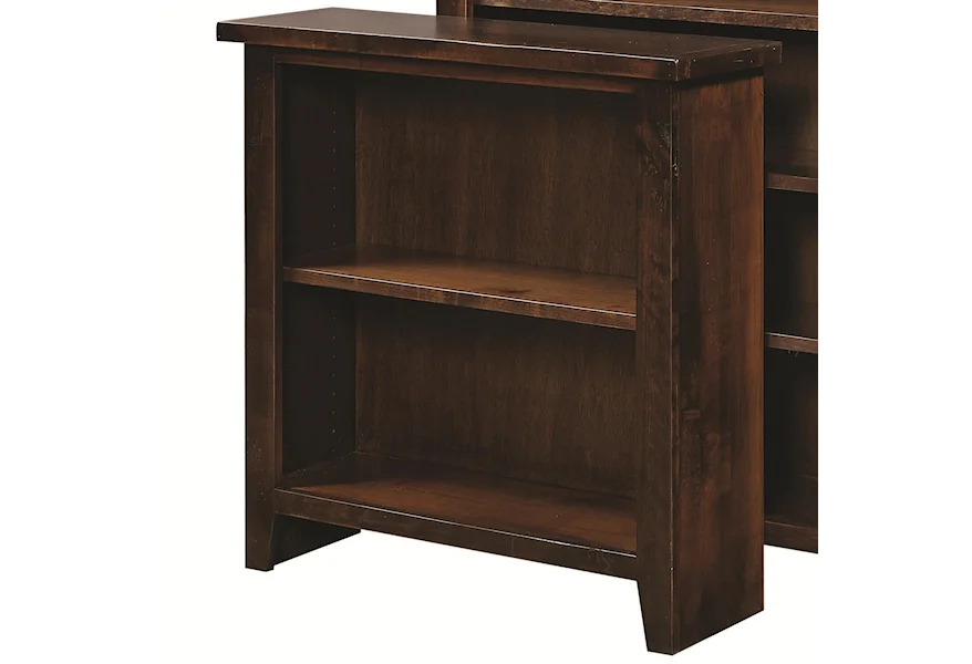 Alder Grove 36" Height Bookcase with 2 Shelves by Aspenhome at Del Sol Furniture