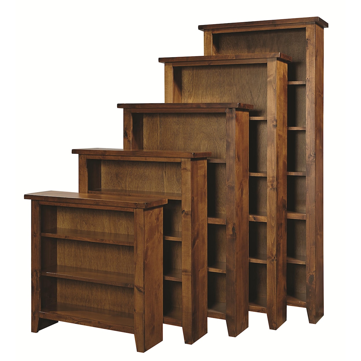 Aspenhome Alder Grove Bookcase 84" H with 5 Shelves