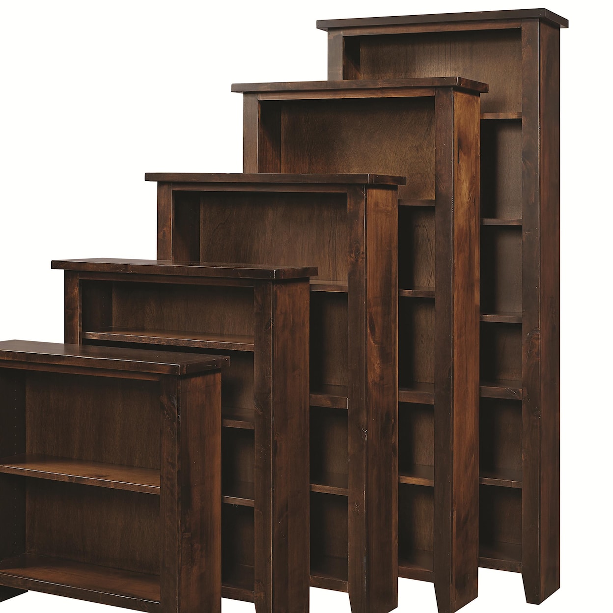 Aspenhome Alder Grove Bookcase 84" H with 5 Shelves