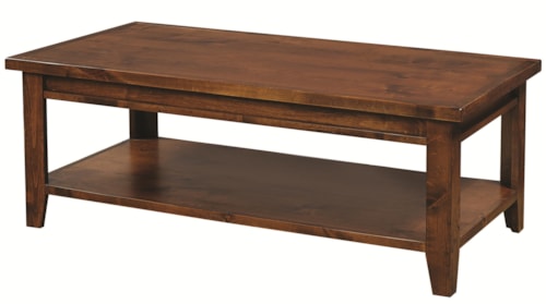 Rectangular Cocktail Table with Shelf