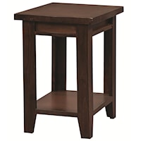 Chairside Table with Shelf