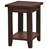 Aspenhome Alder Grove Chairside Table with Shelf