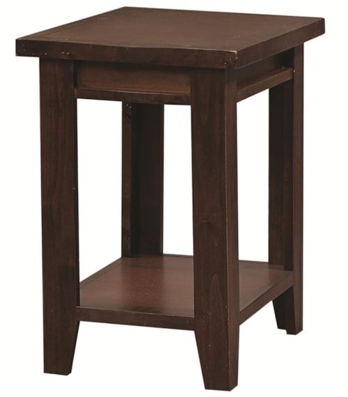 Chairside Table with Shelf