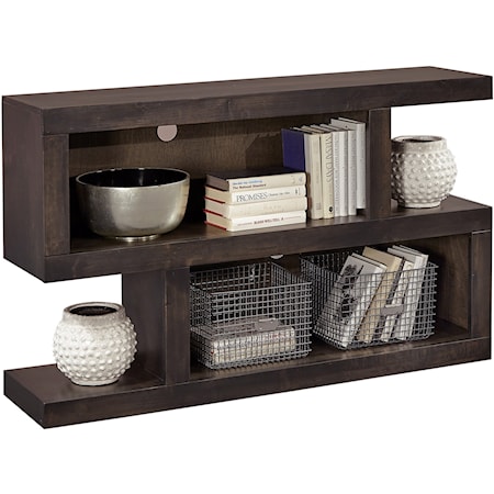 Contemporary Sofa Table with Shelving