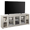 Aspenhome Avery Loft Contemporary 84" TV Console with Glass Cabinets and Cord Access Holes