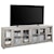 Aspenhome Avery Loft Contemporary 97" TV Console with Glass Cabinets and Cord Access Holes