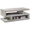 Aspenhome Avery Loft Contemporary Cocktail Table with Extra Shelf Space