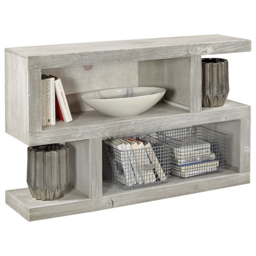 Contemporary Sofa Table with Shelving