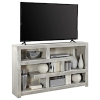 Contemporary 60" TV Console with Open Shelving