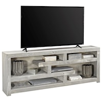 Contemporary 72" Open Console with 6 shelves