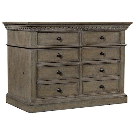 Traditional 4-Drawer File Cabinet with Locking File Drawers