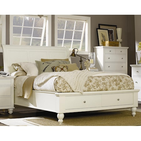 Clinton Sleigh Bed with Storage 