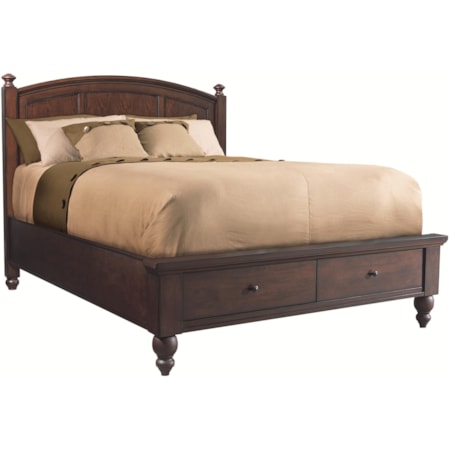 King Panel Storage Bed