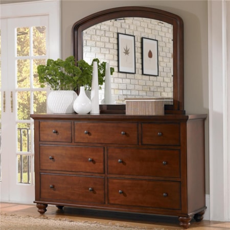 Double Dresser & Mirror Combo