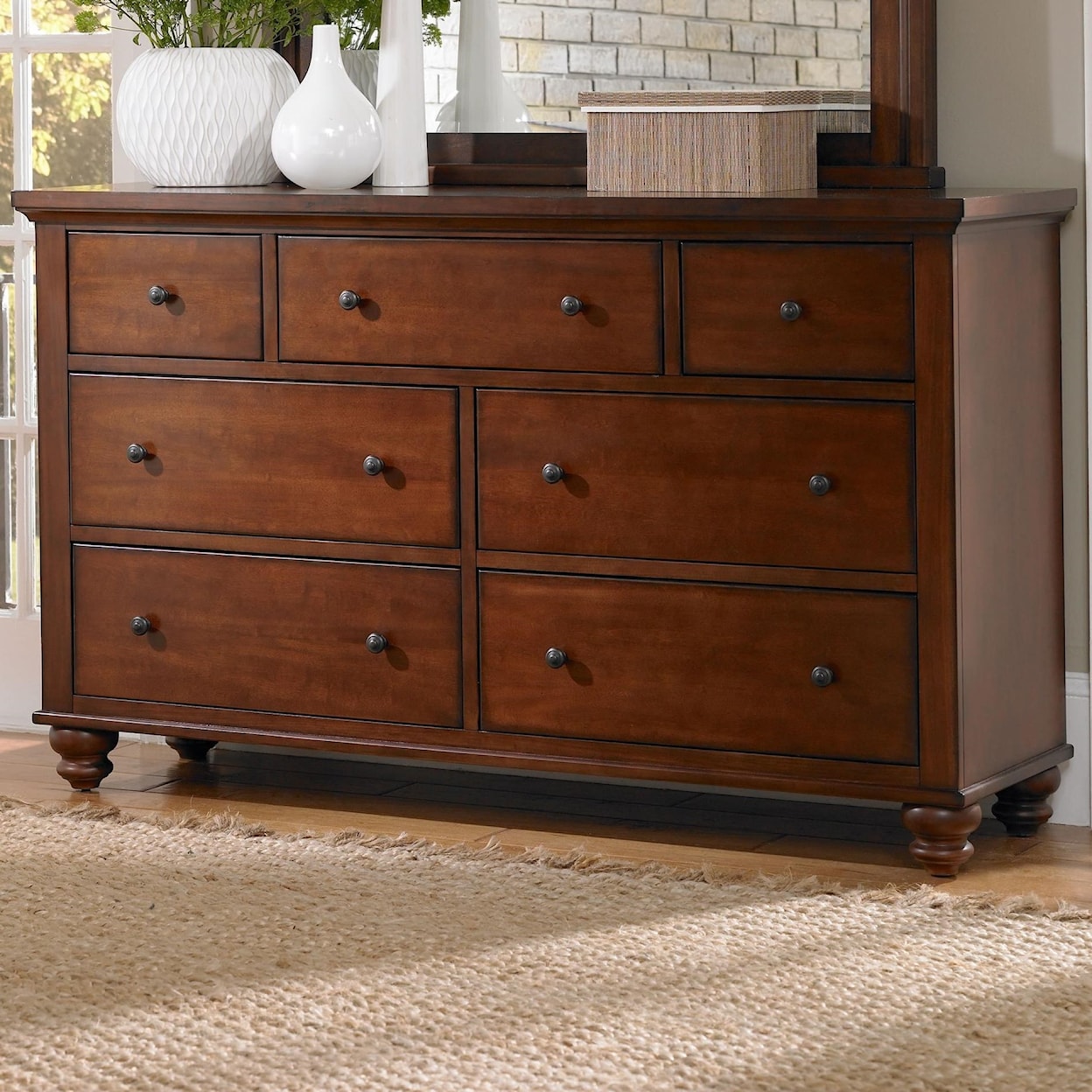 Aspenhome Cambridge CHY 7 Drawer Double Dresser