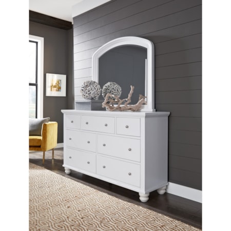 7 Drawer Double Dresser