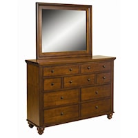 9-Drawer Chesser & Mirror Combo