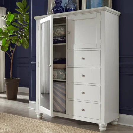 4 Drawer 2 Door Chiffarobe