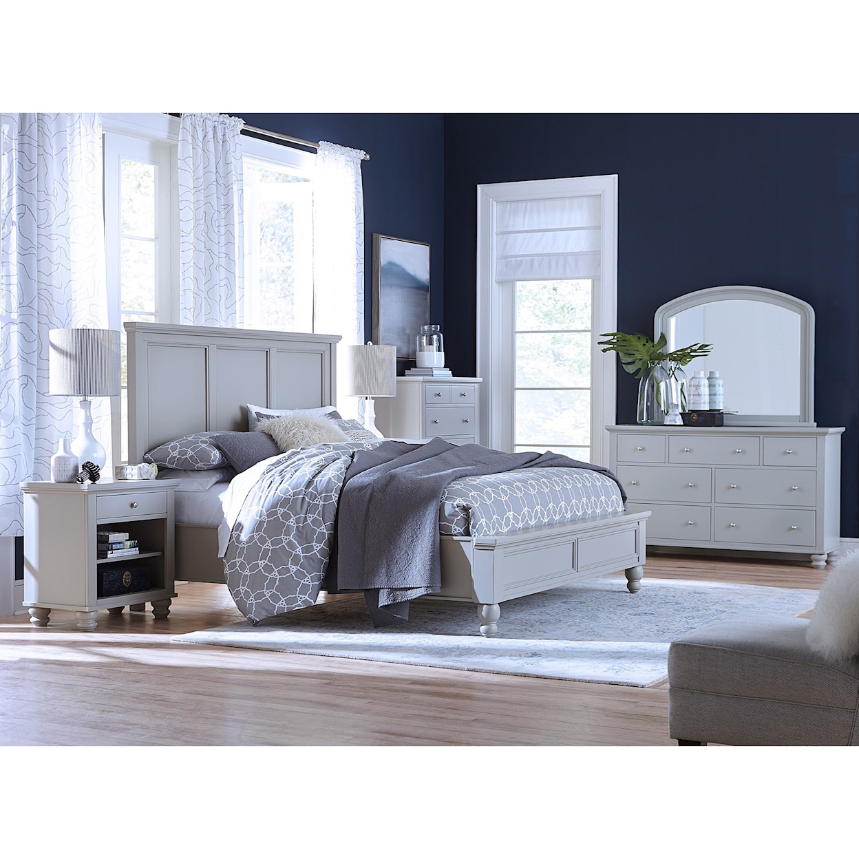 Aspenhome Cambridge Queen Panel Bed