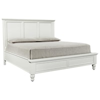 Queen Panel Bed with USB Ports