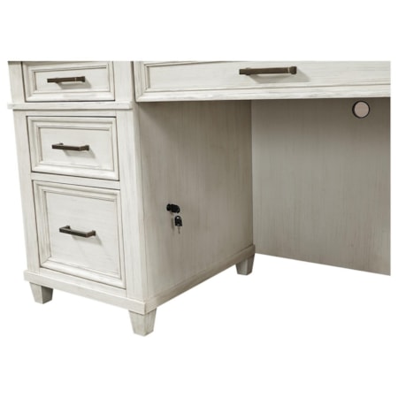 Credenza Desk and Hutch