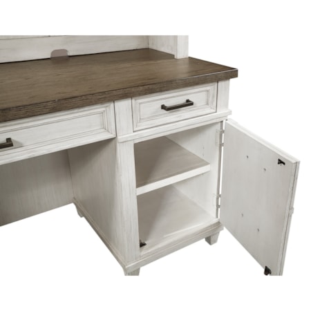 Credenza Desk and Hutch