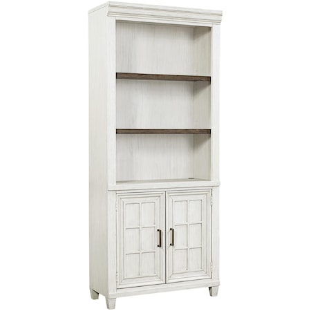 Farmhouse Open Door Bookcase with Adjustable/Removable Shelving