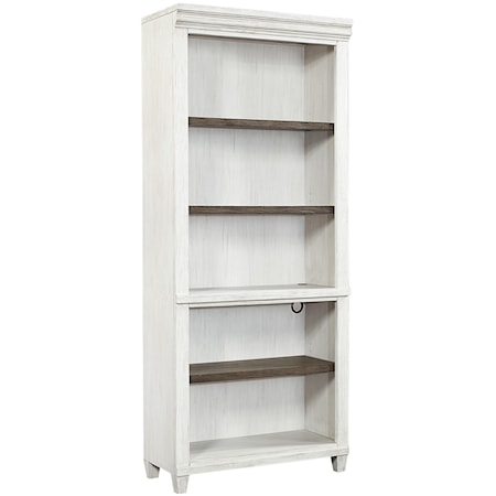Farmhouse Open Bookcase with Adjustable/Removable Shelving